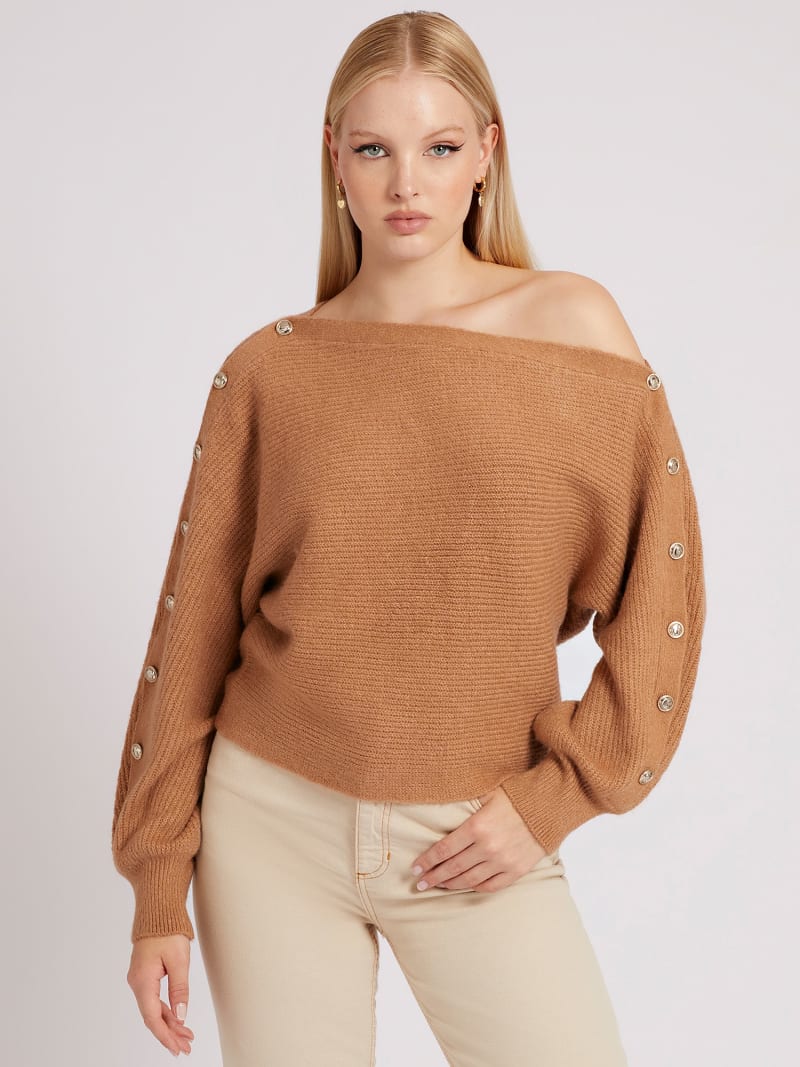 Guess off shoulder sweater outlet