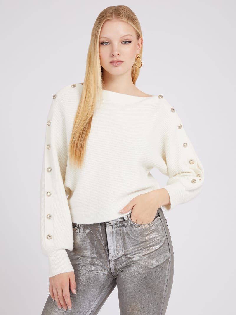 Guess off shoulder sweater cheap