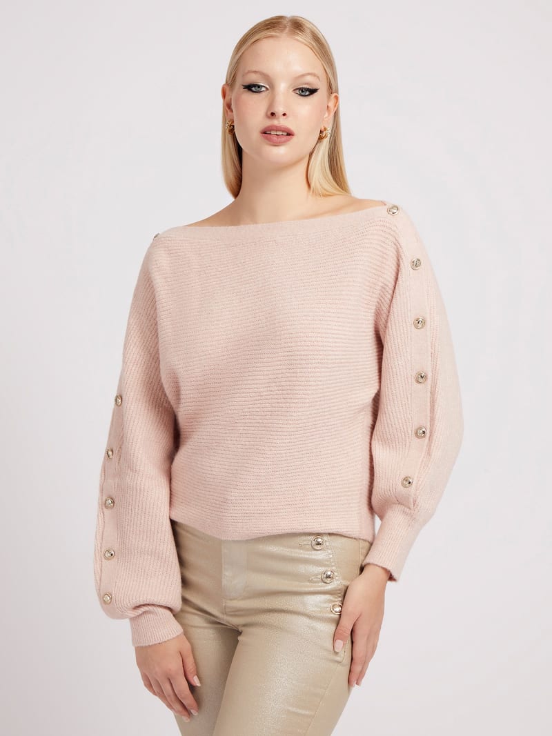 Guess off shoulder sweater deals