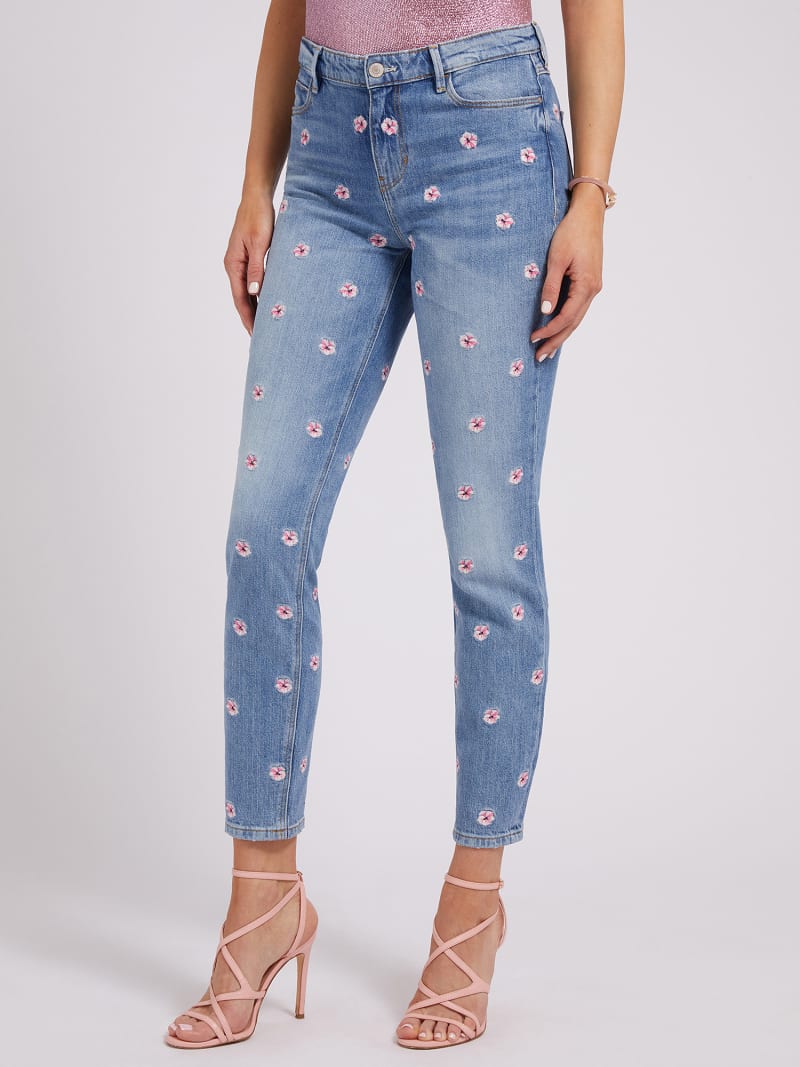 Bestickte Jeans