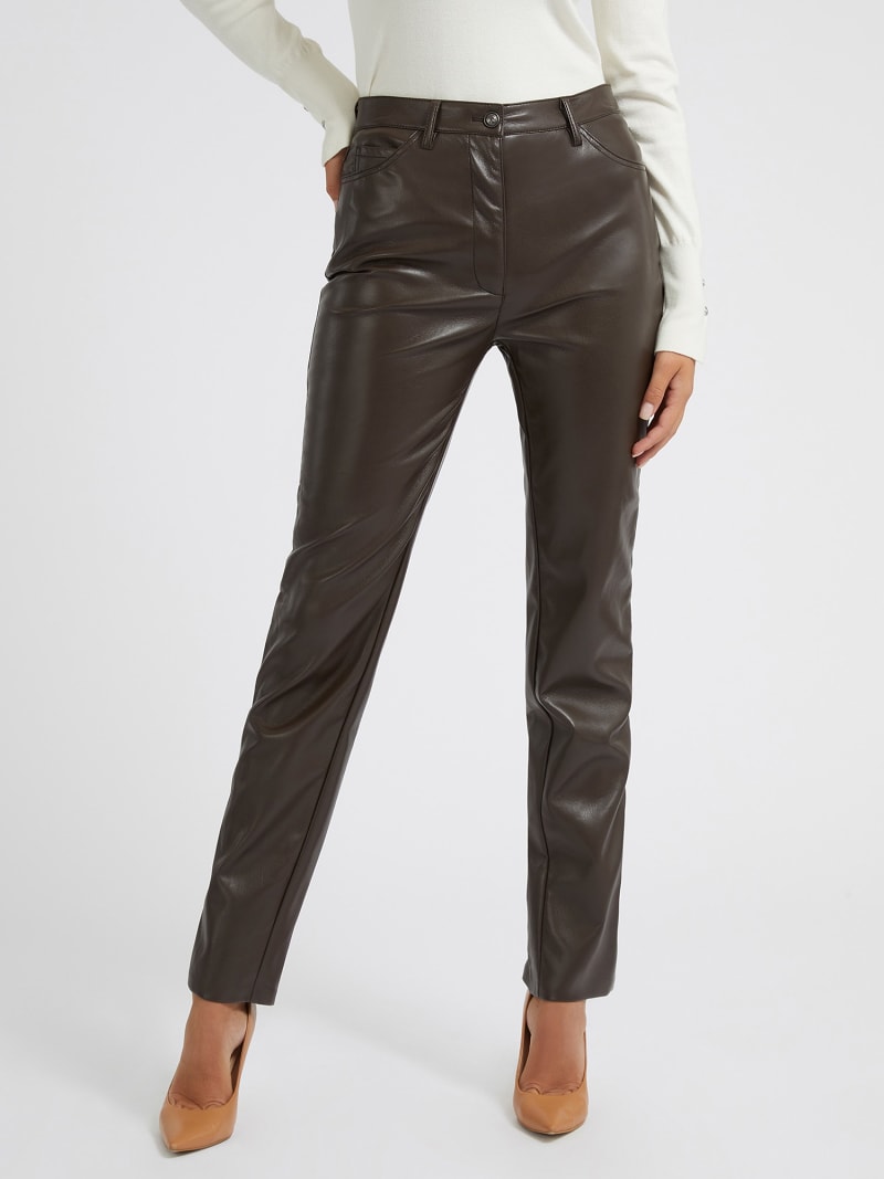 Guess butter faux leather pants deals