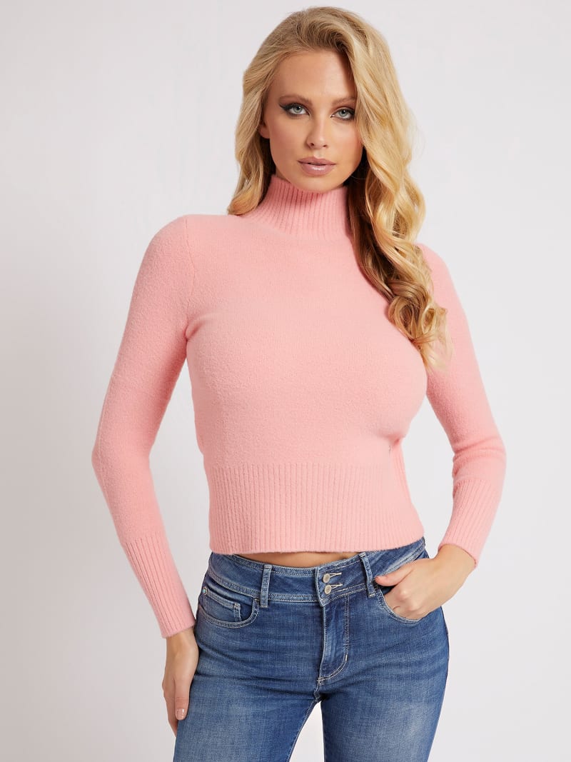 Maglione collo alto guess sale