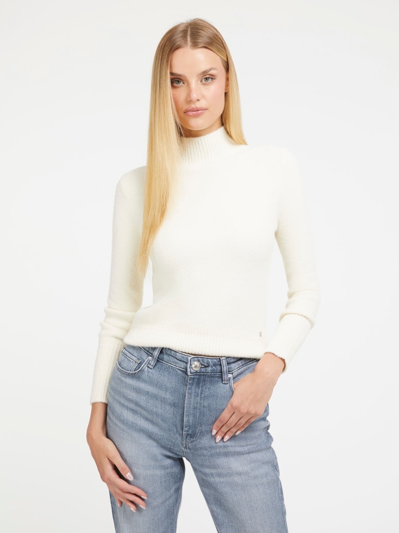 Pull col roulé guess femme discount
