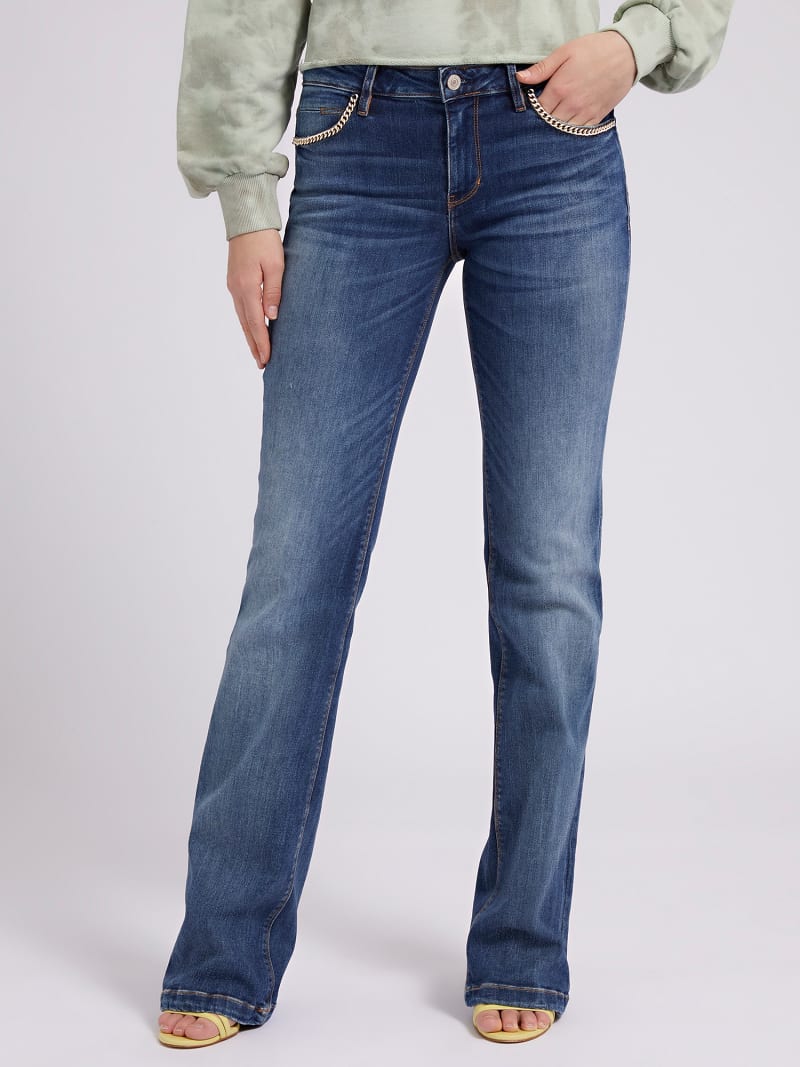 Denimowe spodnie fason bootcut