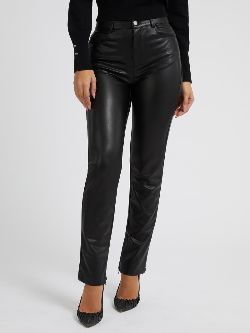 Faux leather pant