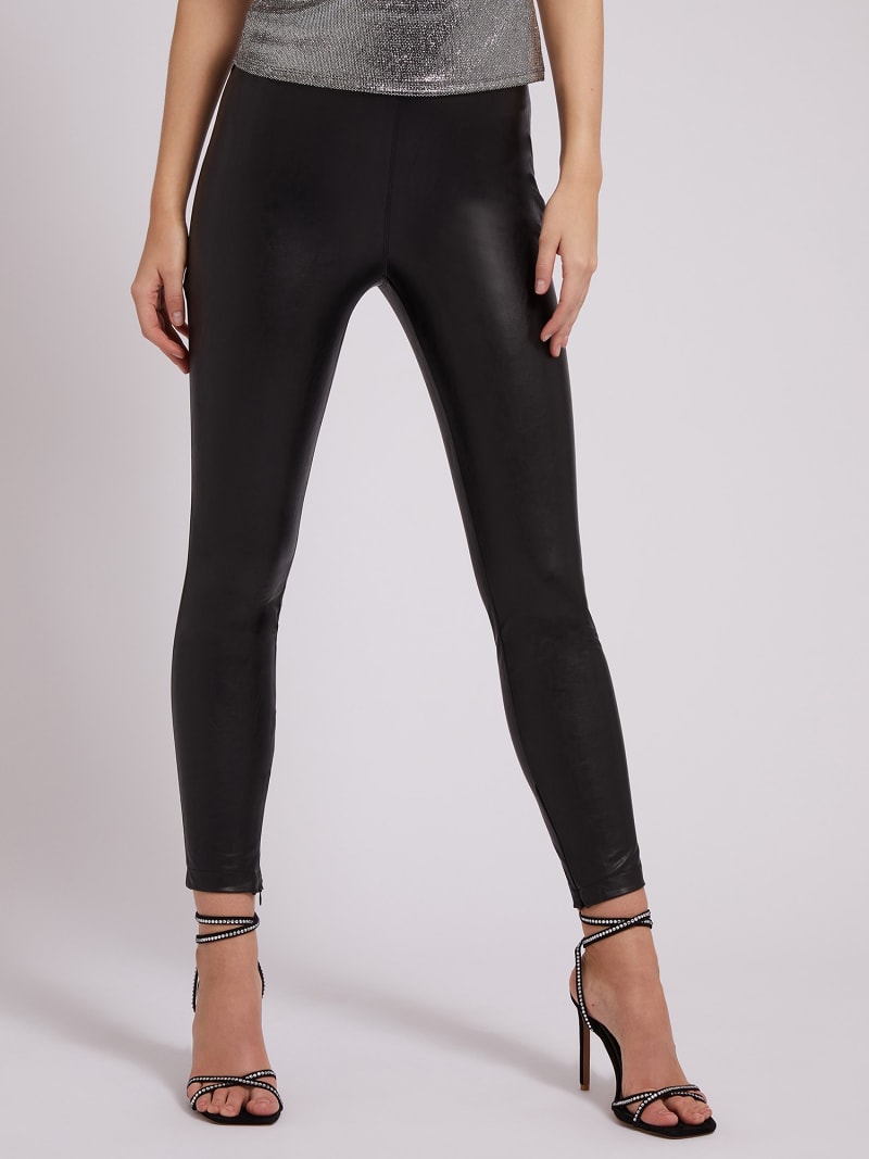 Faux leather legging