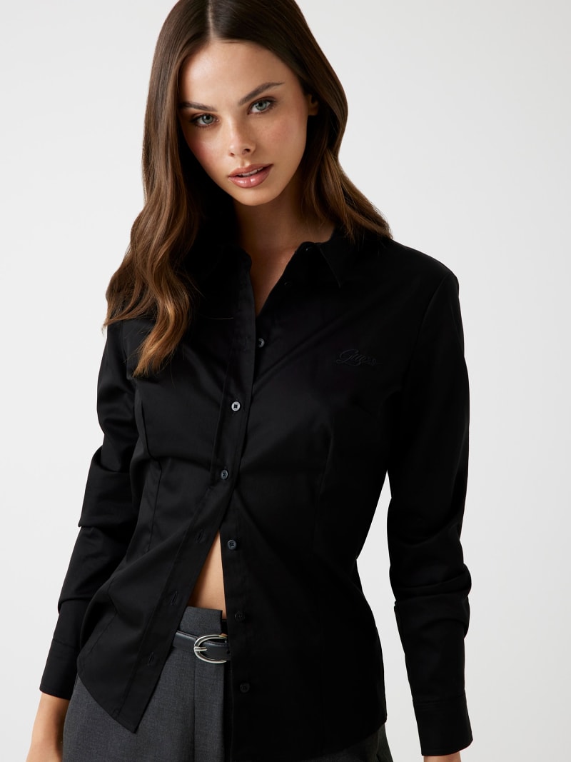 slim fit guess jeans long sleeve shirt