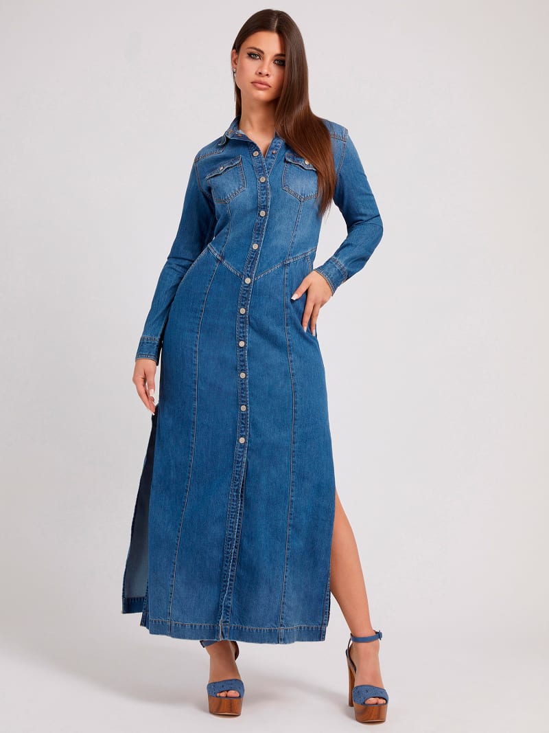 Vestidos de ganga compridos top