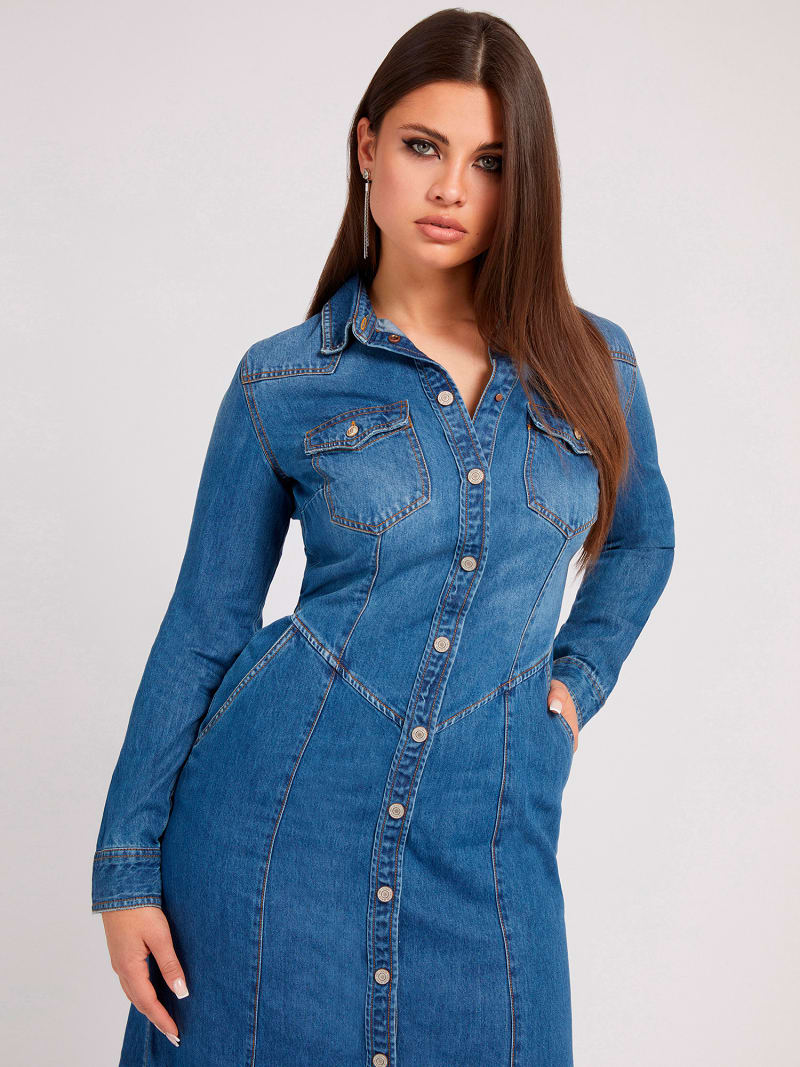 Vestido largo vaquero