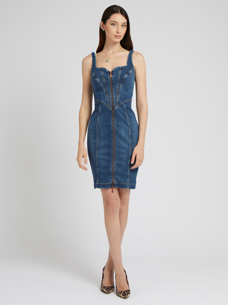Vestido vaquero cremallera best sale