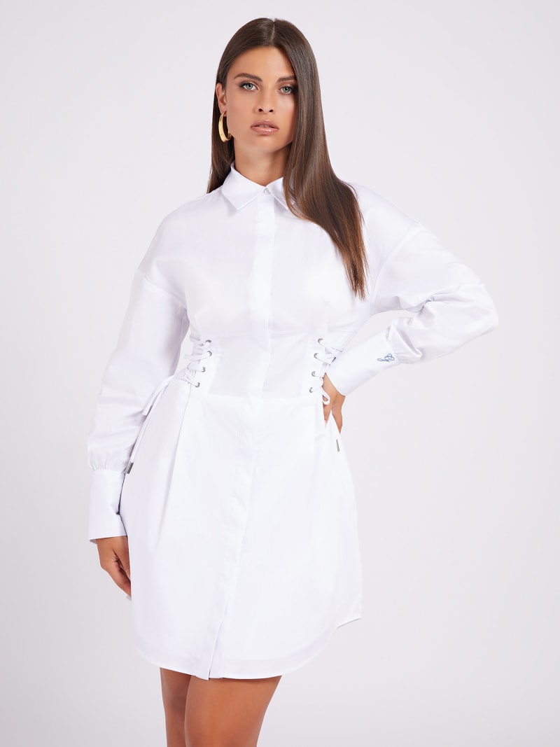 Kleid mit seitlicher Schnürung