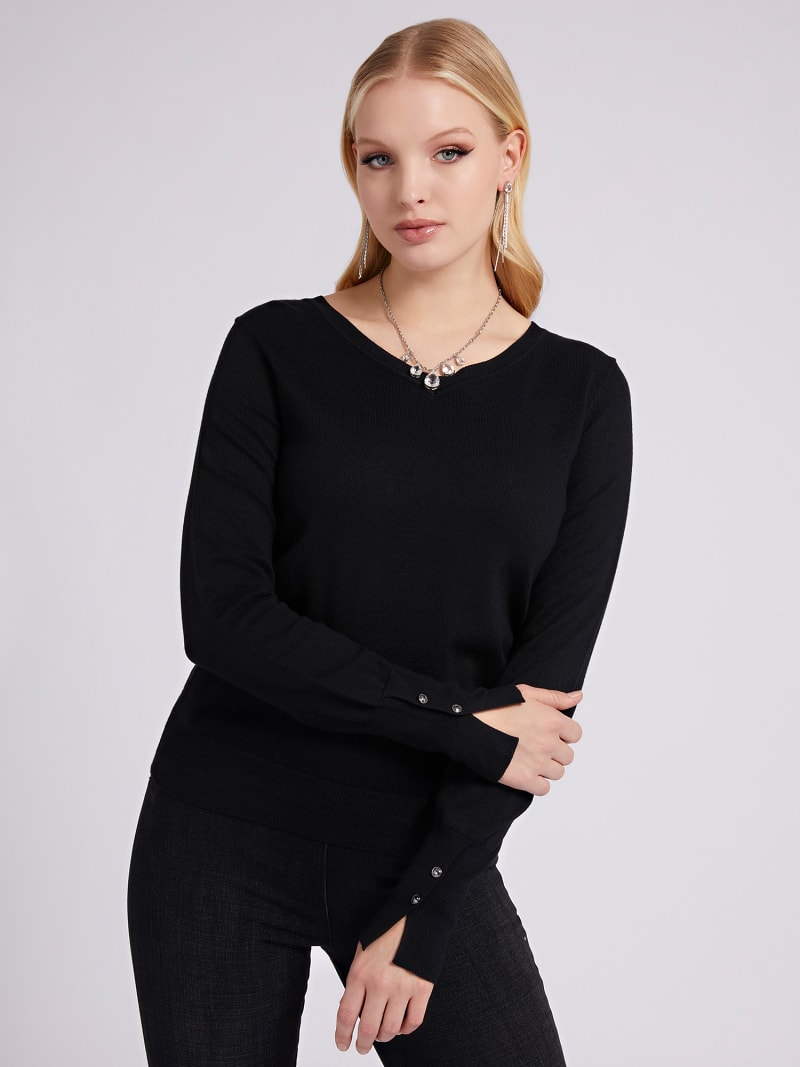 Maglione nero guess sale