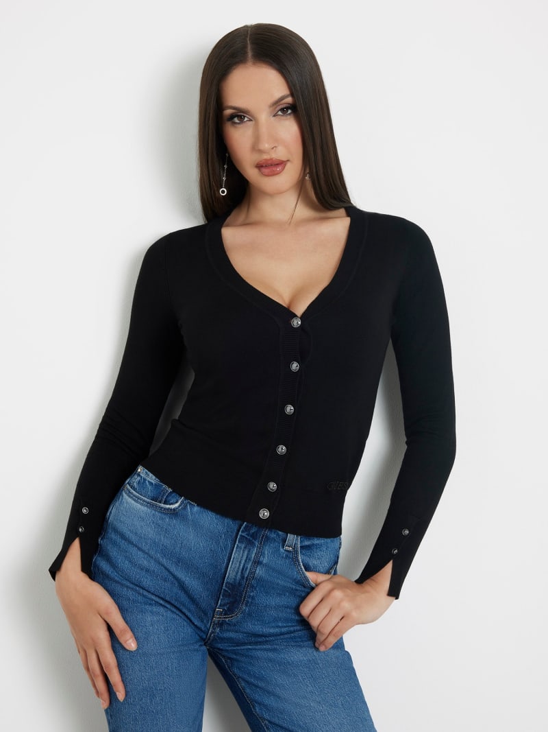 Guess black cardigan clearance