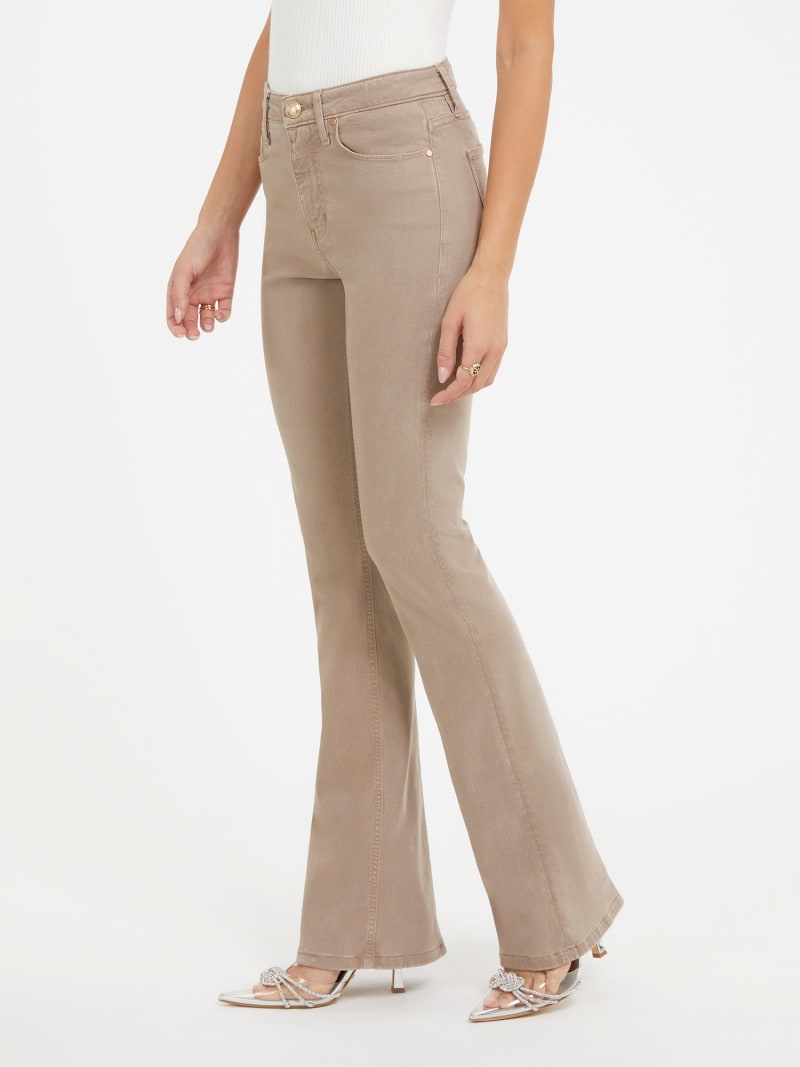 GUESS Stretch velvet flare pant