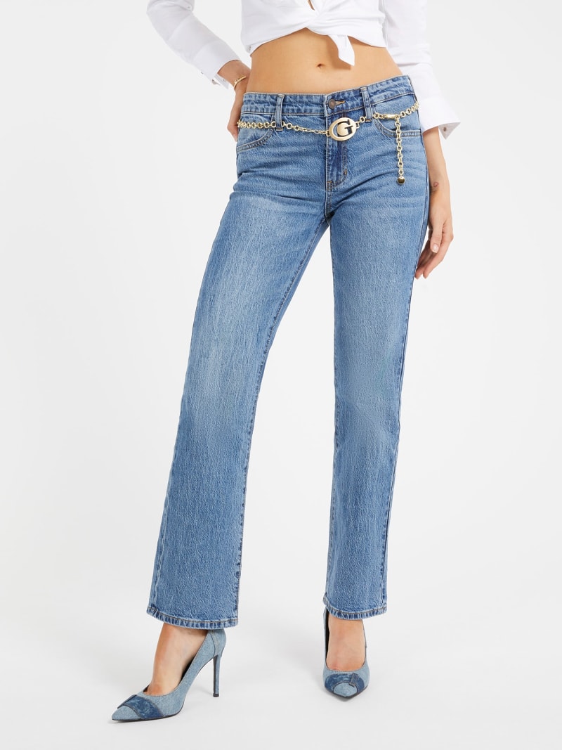 Shop GUESS Online Side Logo Denim Pant