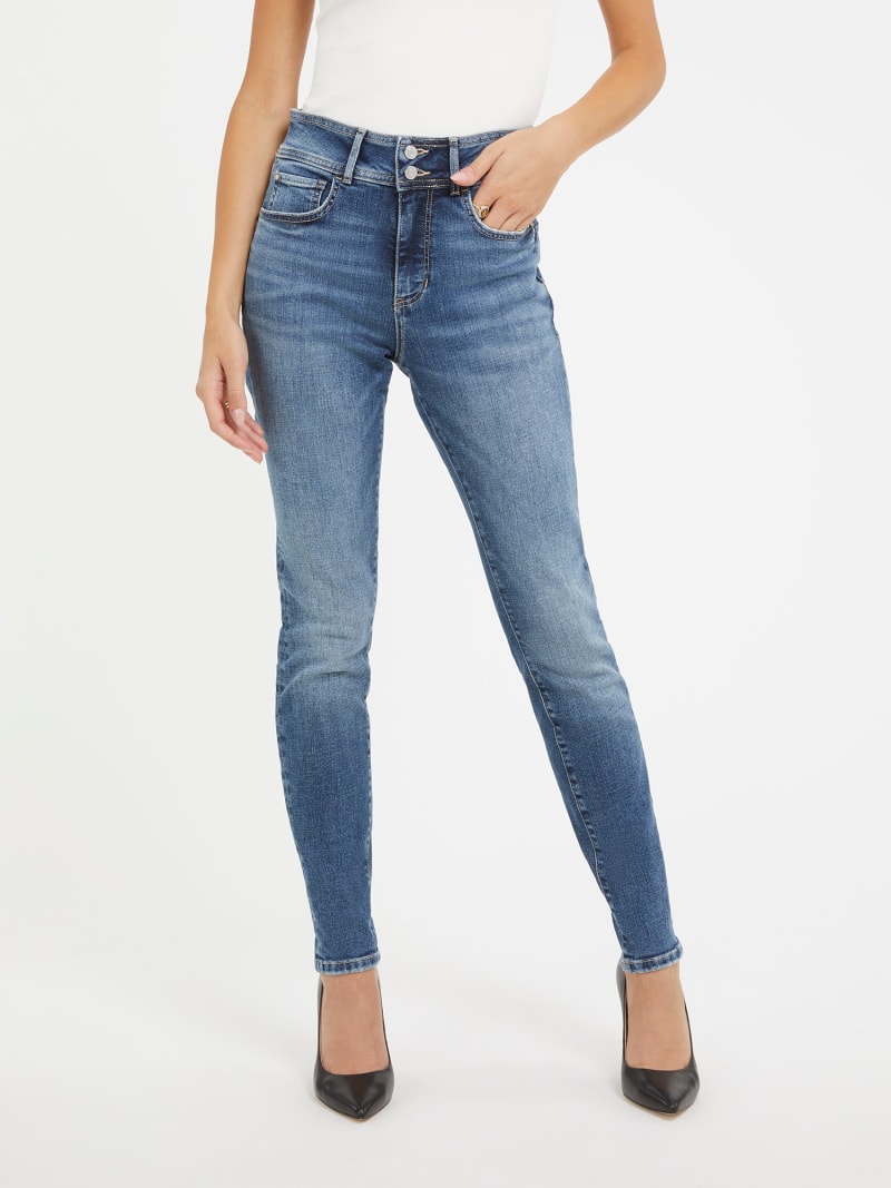 Vaqueros skinny de talle medio