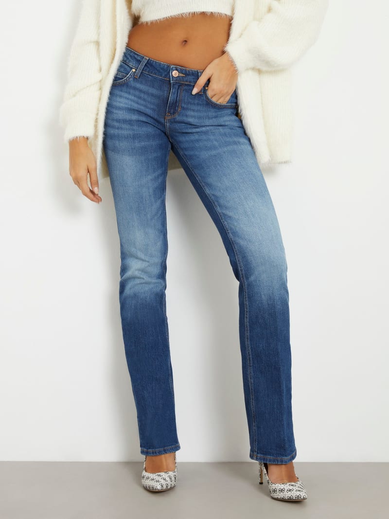 Low rise straight denim pant