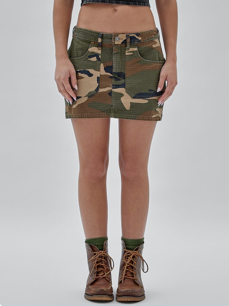 Falda corta de ripstop camuflaje