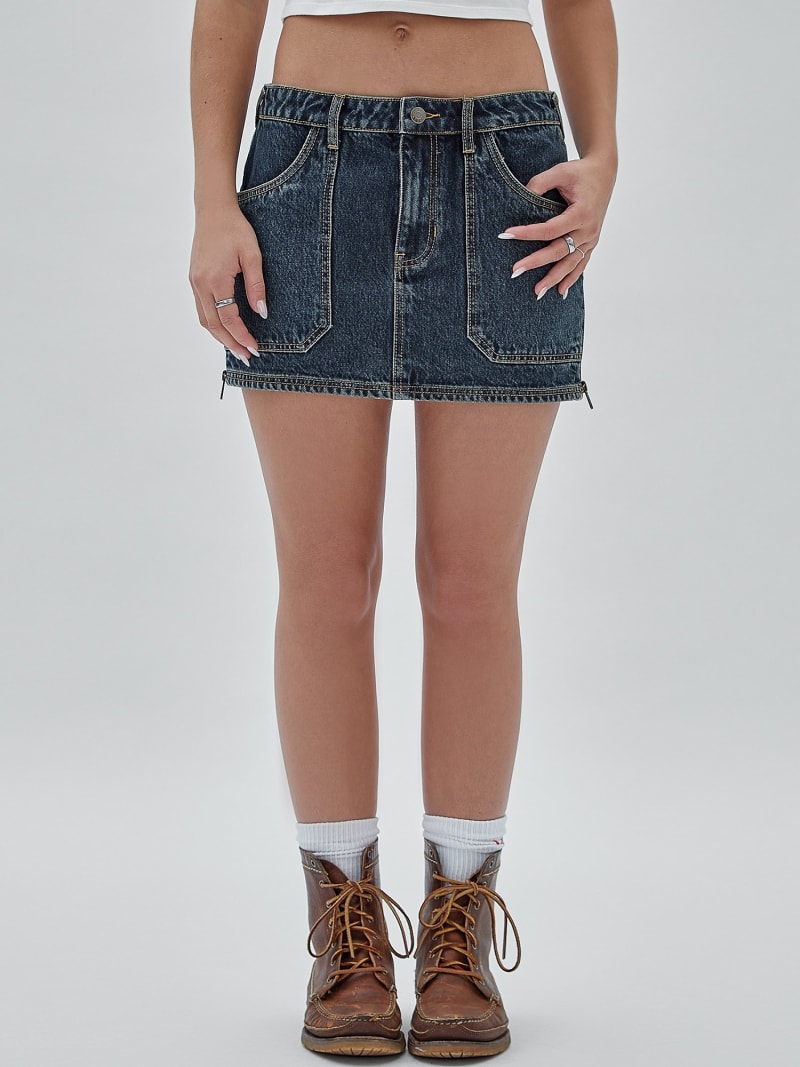 Denim mini skirt