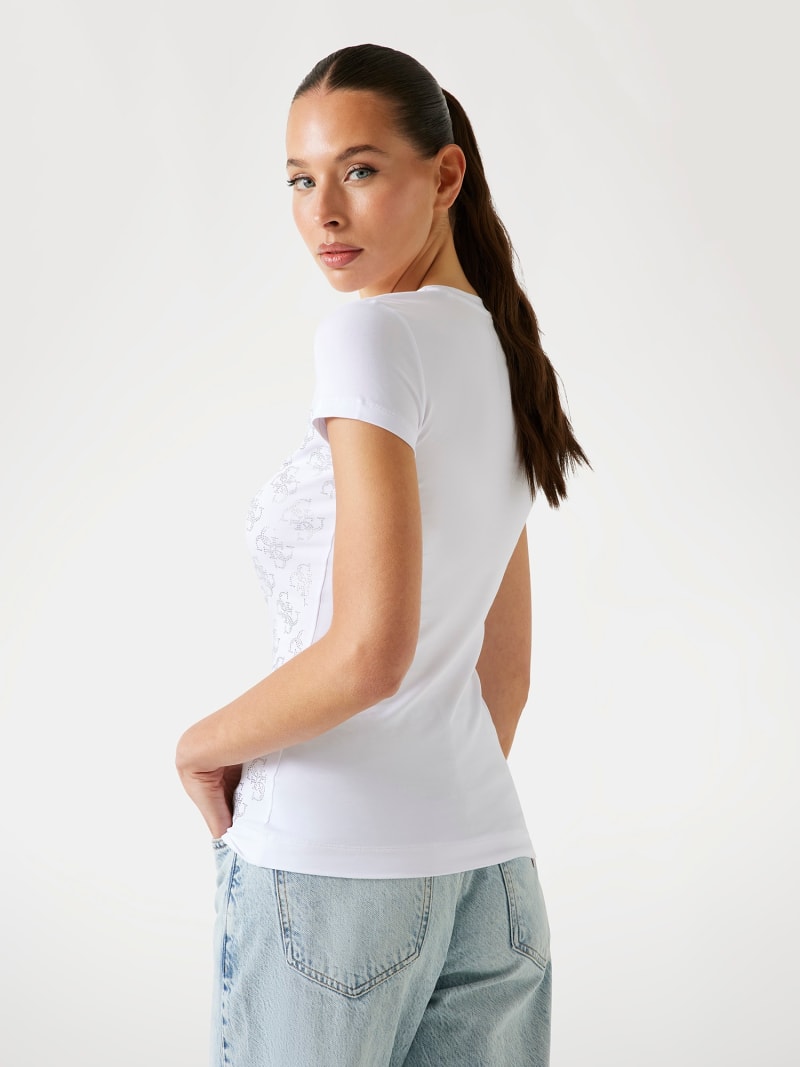T-shirt Amor Mio blanc et rouge