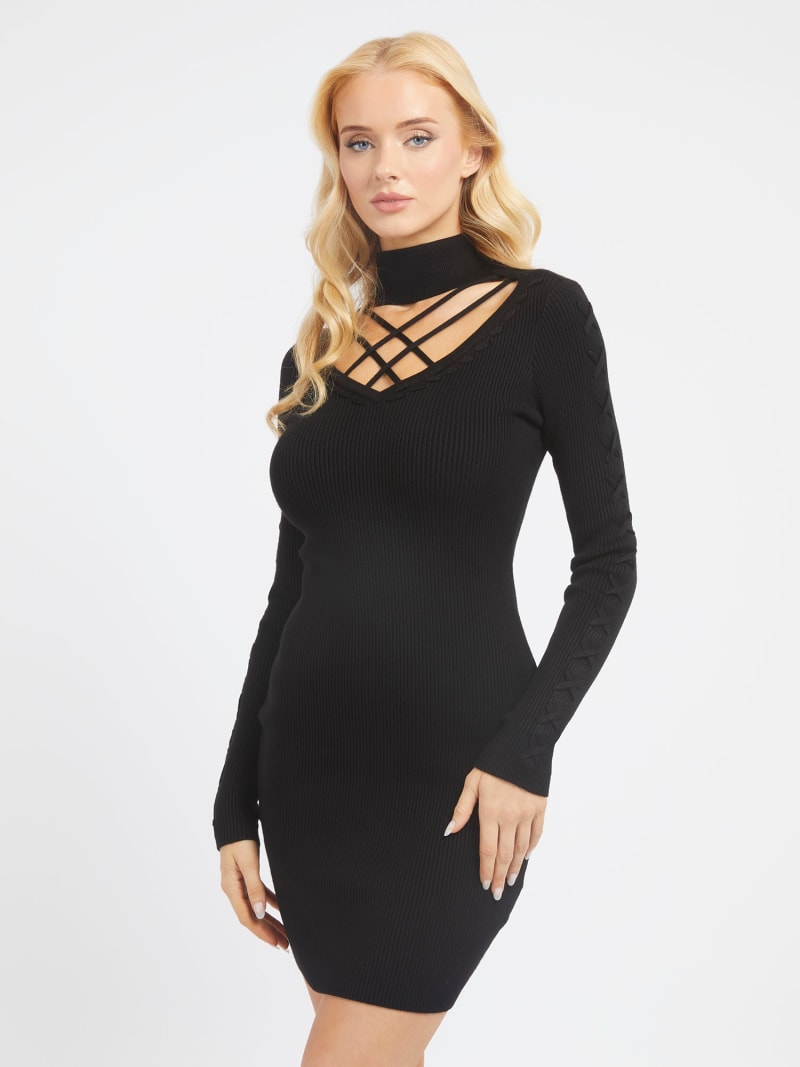 Cut up sweater dress best sale