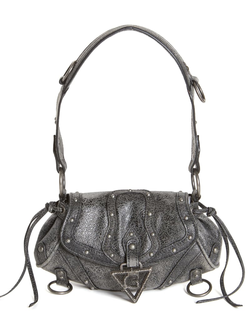GUESS Real leather mini shoulder bag