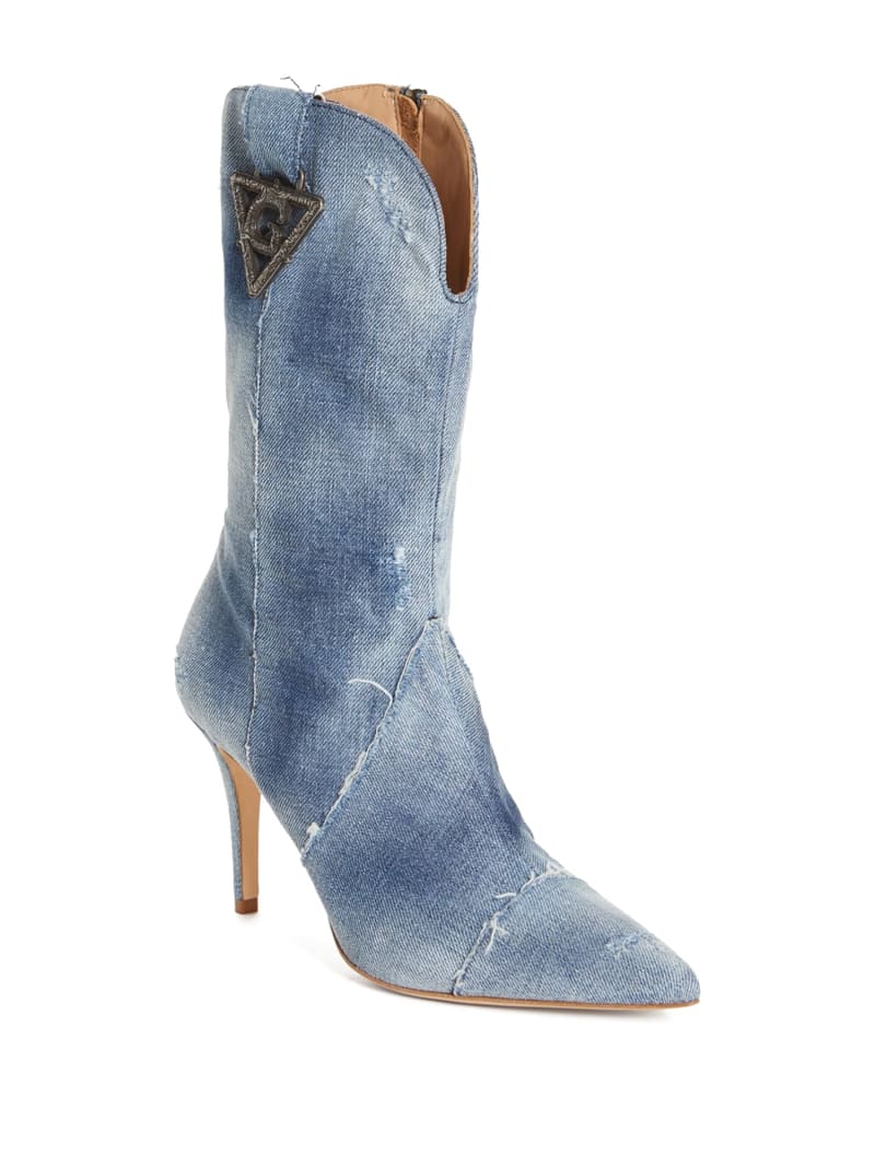 Guess denim boots shop