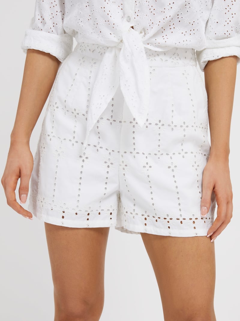 Embroidered shorts