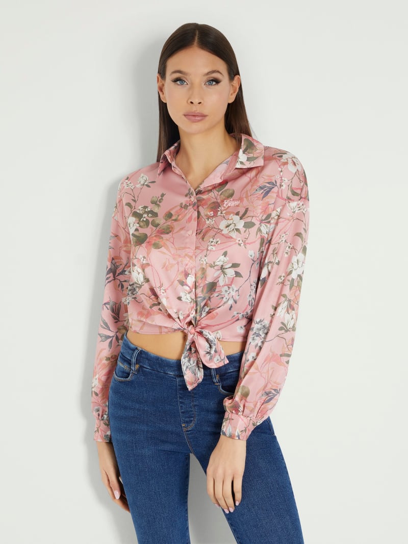 Bluse mit Allover-Print