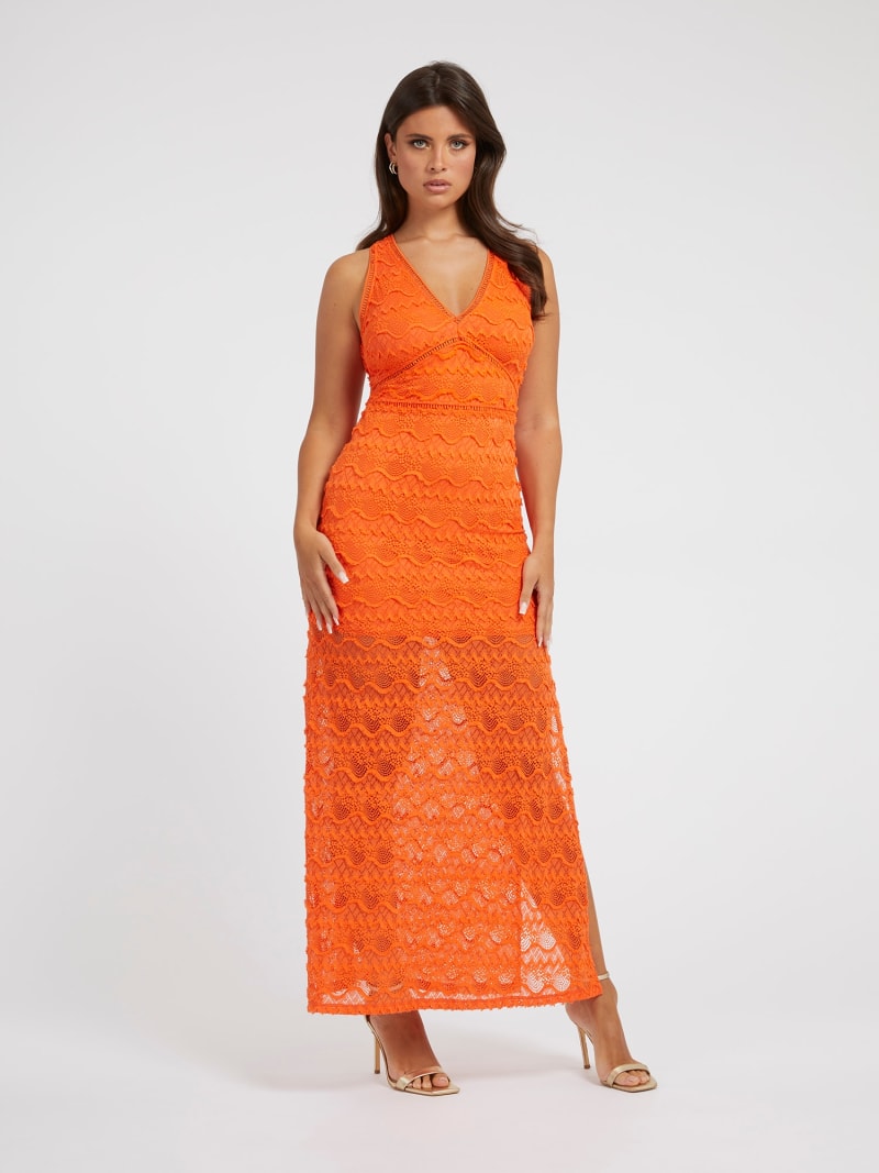 Guess orange dress store