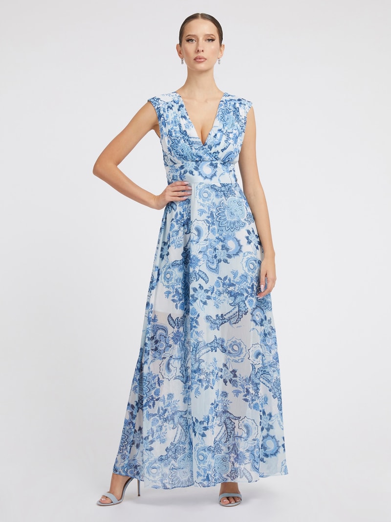 Kleid mit Allover-Blumenprint