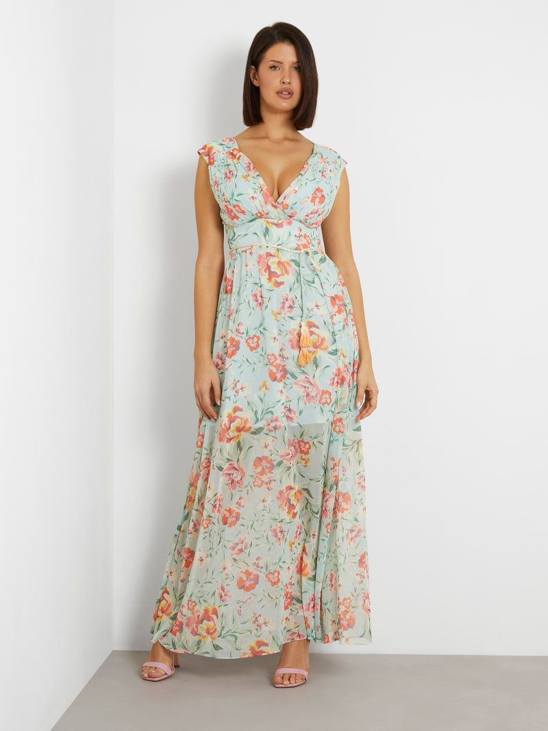 Floral print long dress