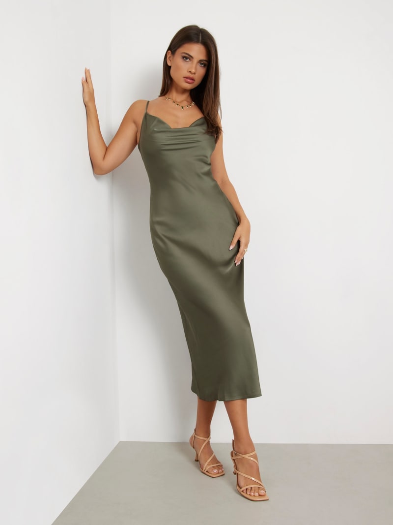 Satin slip dress