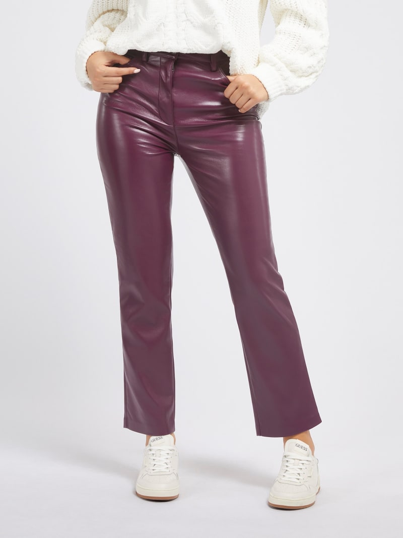 Guess leather trousers clearance