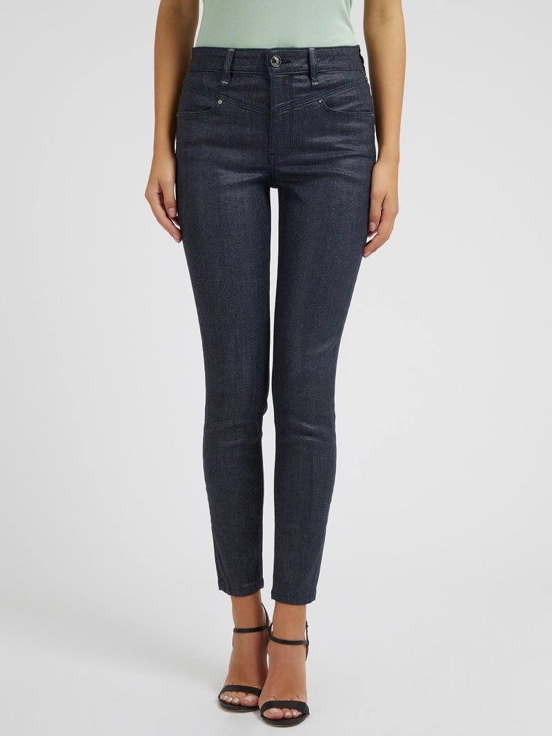 Guess coated skinny jeans sale