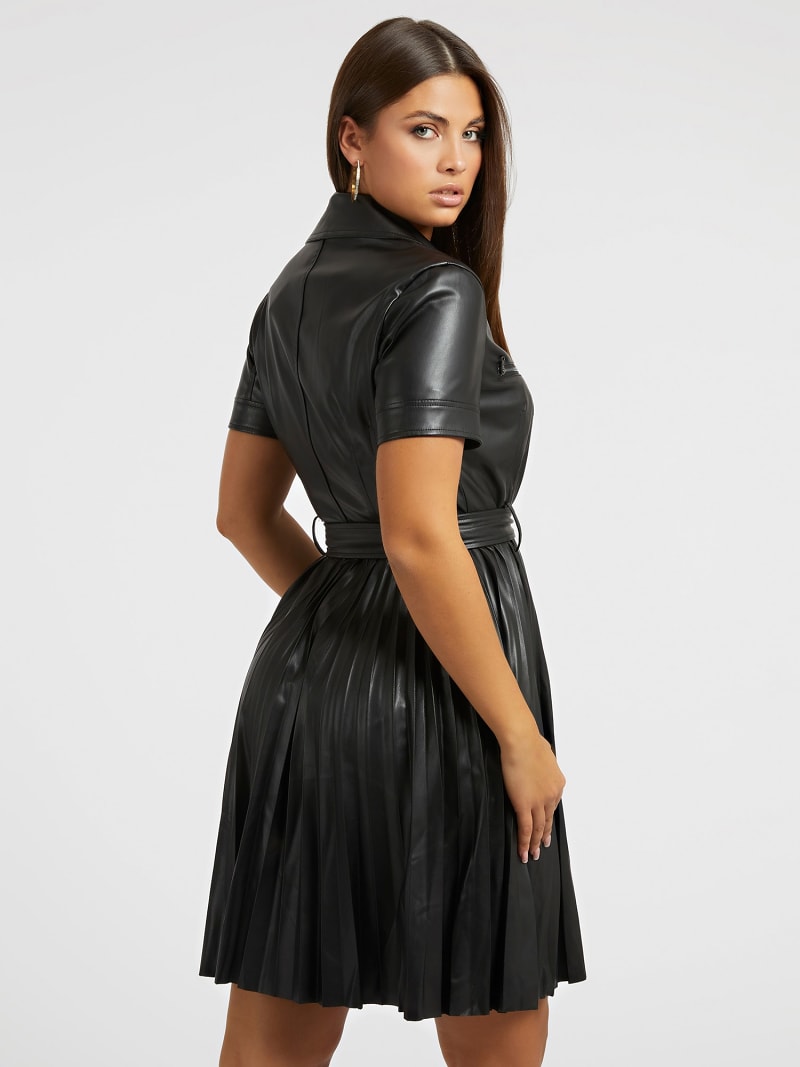 Guess faux leather dress discount