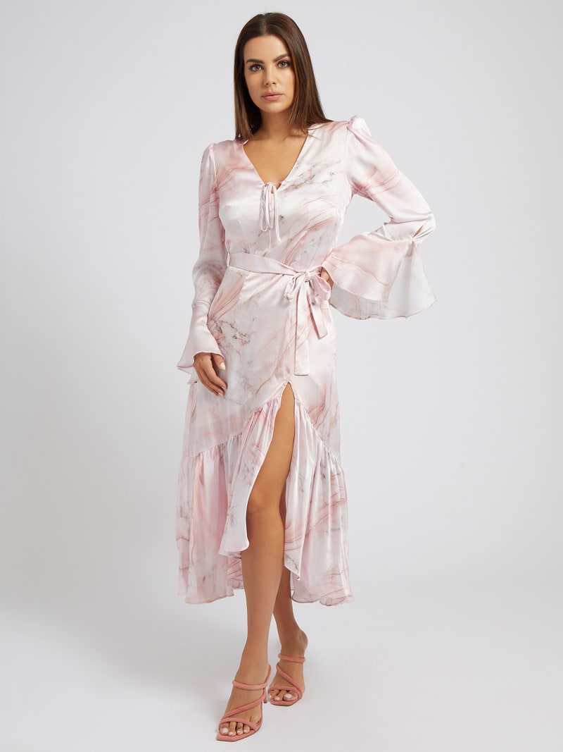 Μίντι φόρεμα με φλοράλ τύπωμα