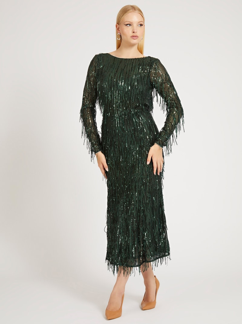 Fringes with sequins dress