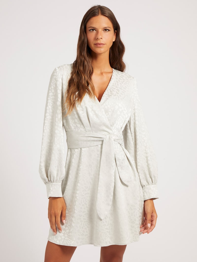 LEOPARD JACQUARD BATHROBE