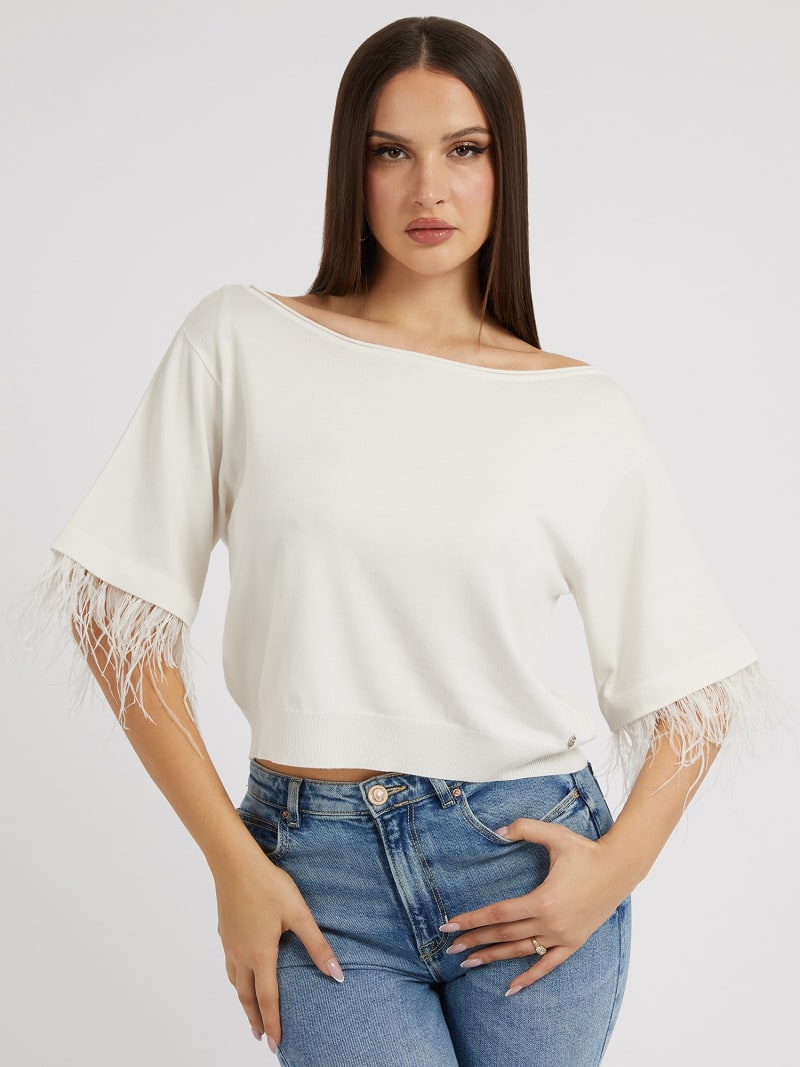 Feathers sweater top