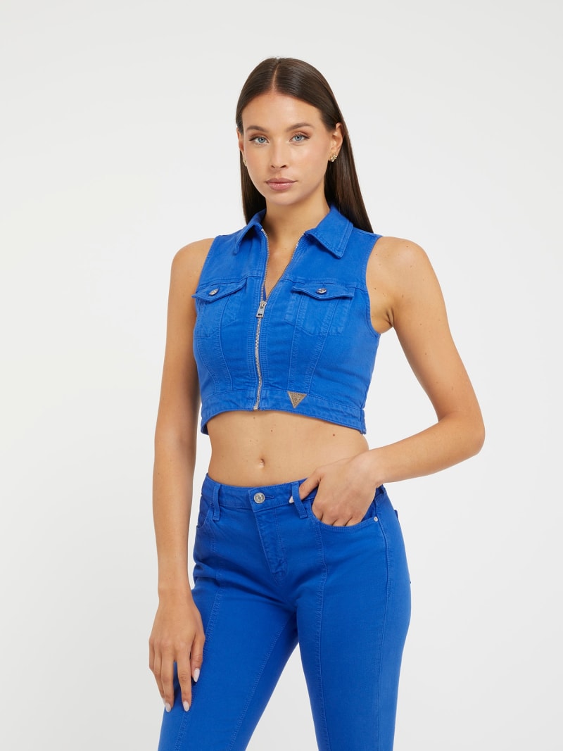 GUESS Denim crop top Women