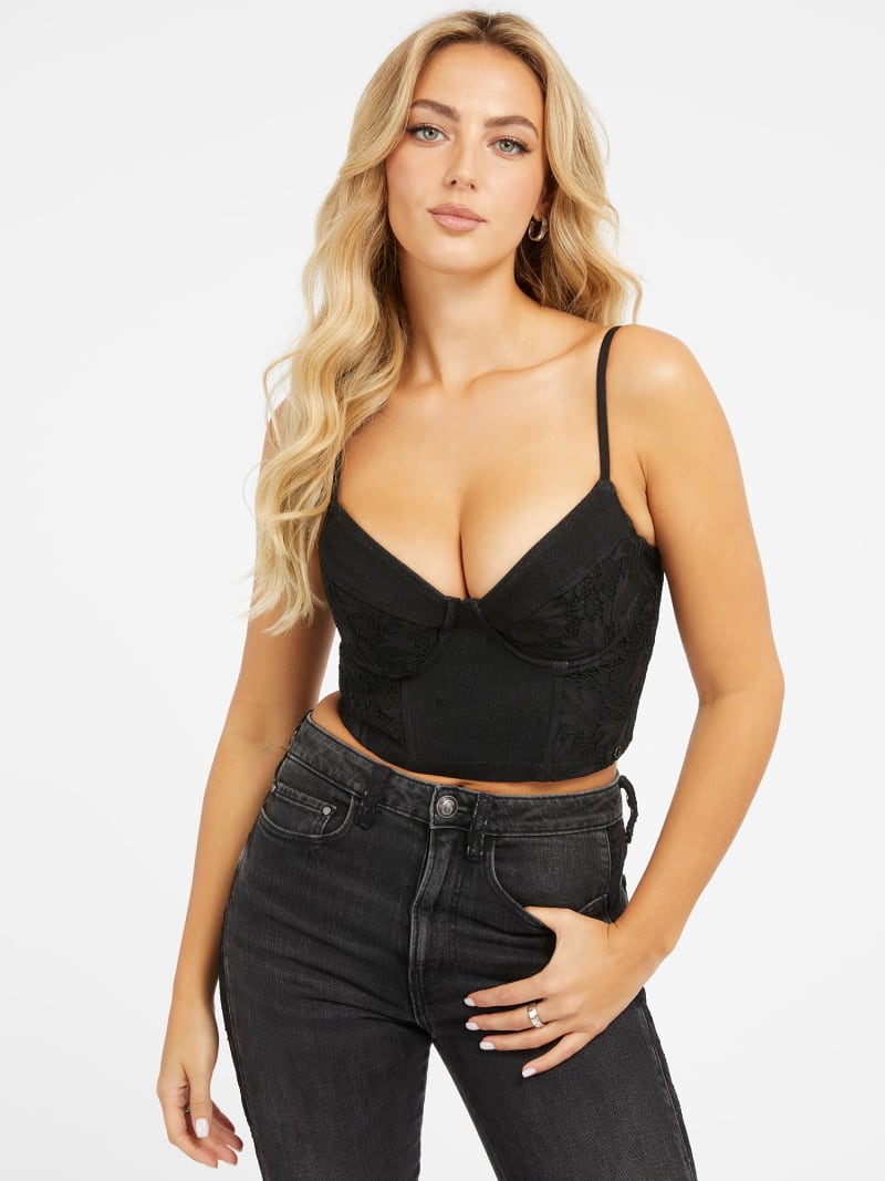 GUESS® Lace bustier top Women