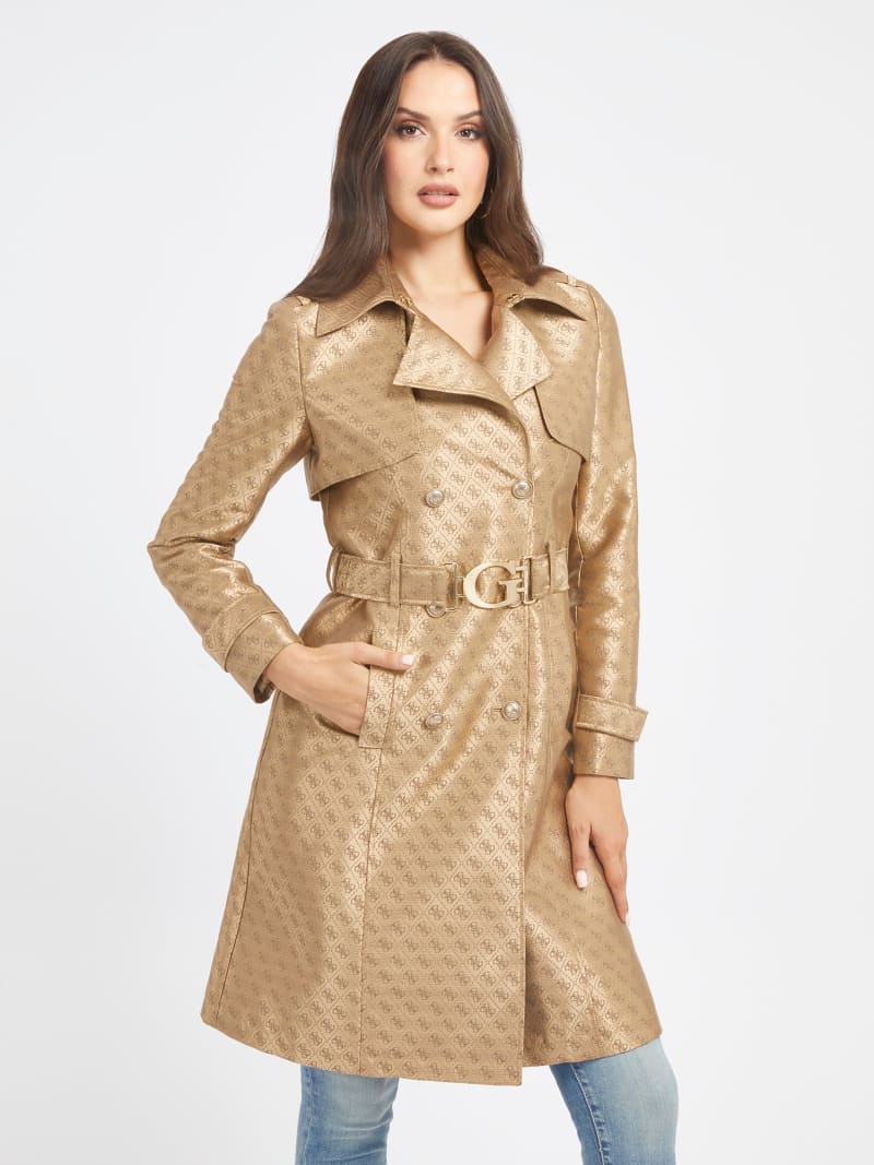 Trenchcoat 4G-Jacquard-Logo