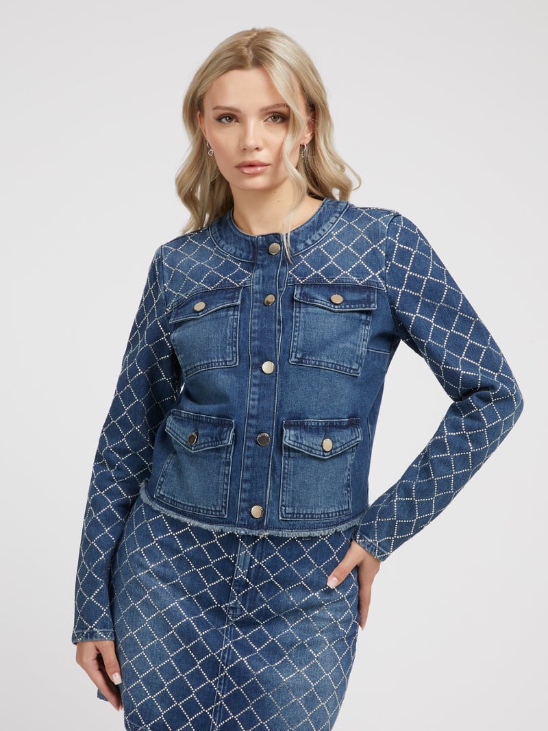 Veste en jean guess pour femme hot sale