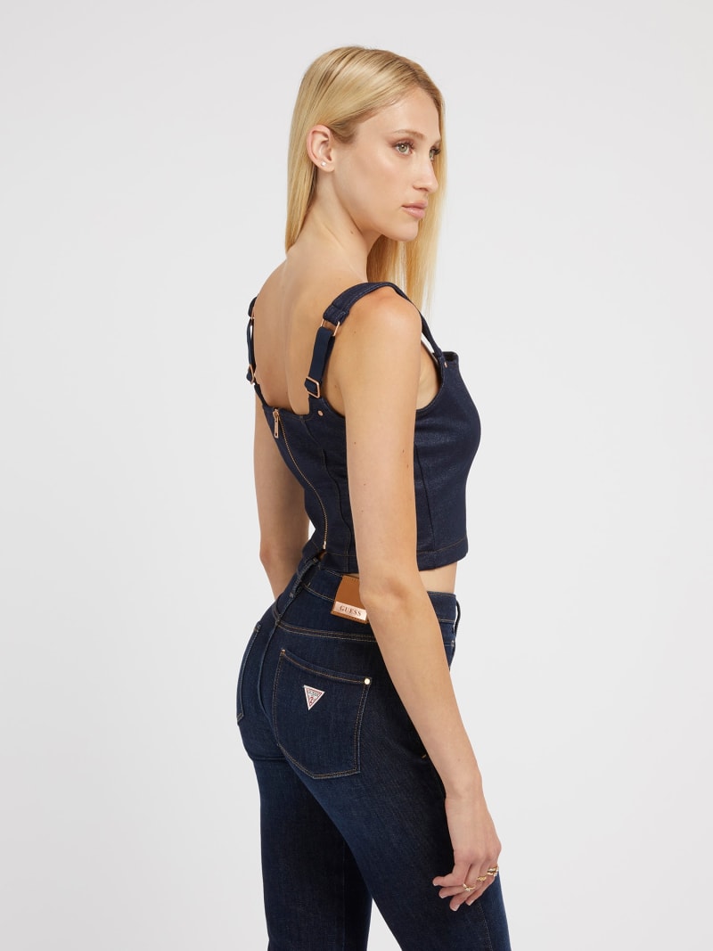 GUESS Denim look corset top Women