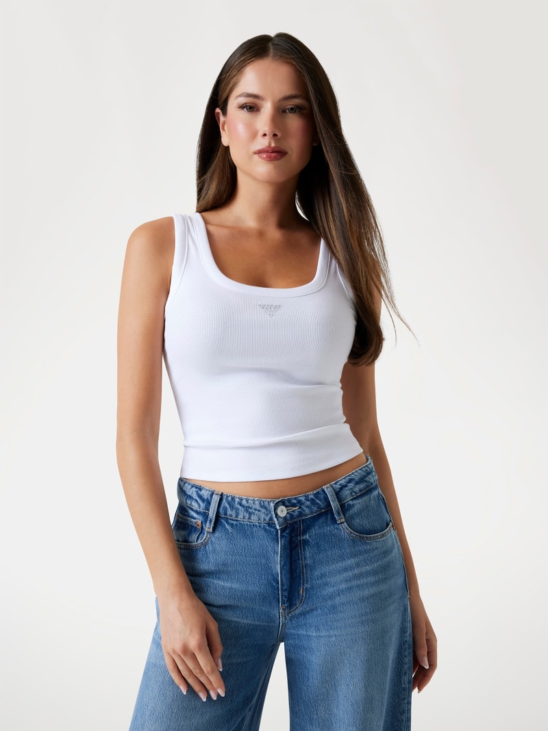 Guess white tank top on sale