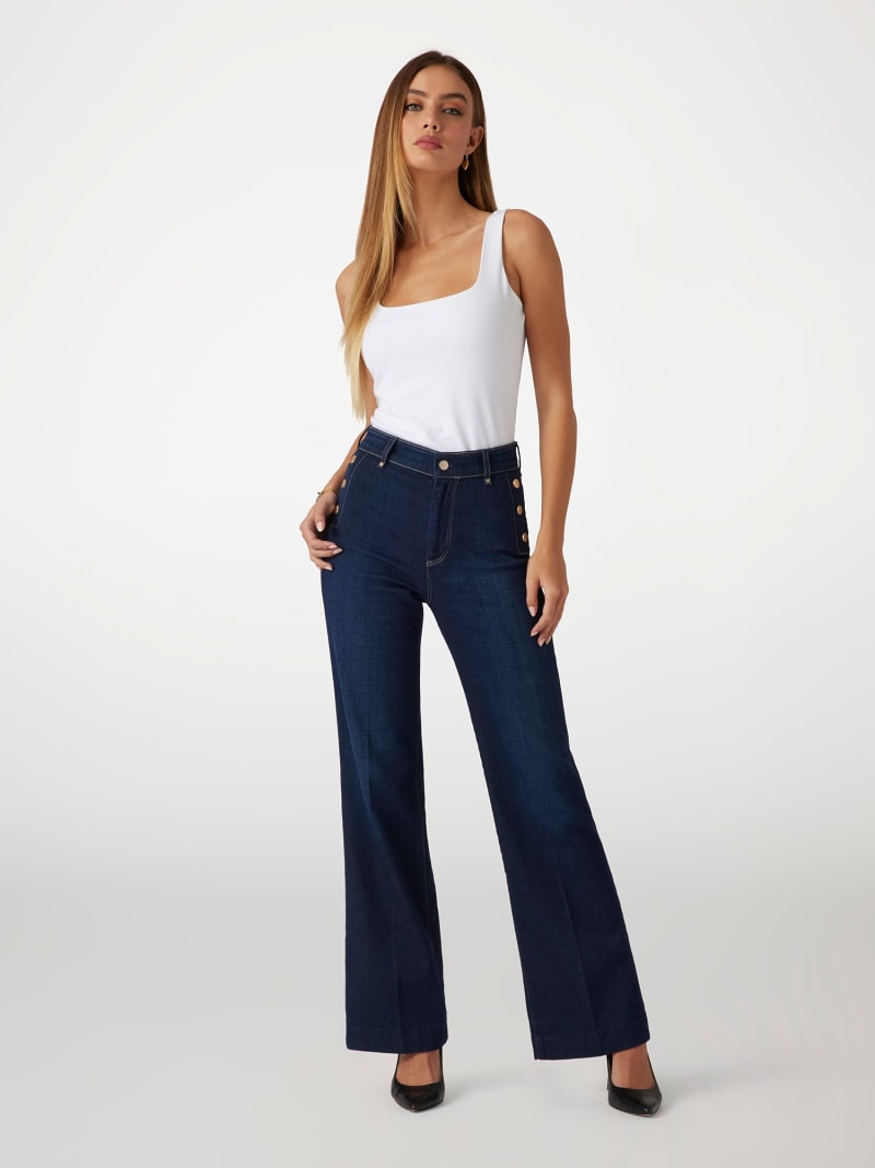 GUESS® Denimowe spodnie model New faye Kobieta