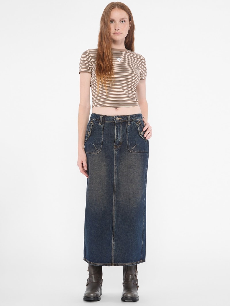 GUESS Originals Jupe longue jean Femme