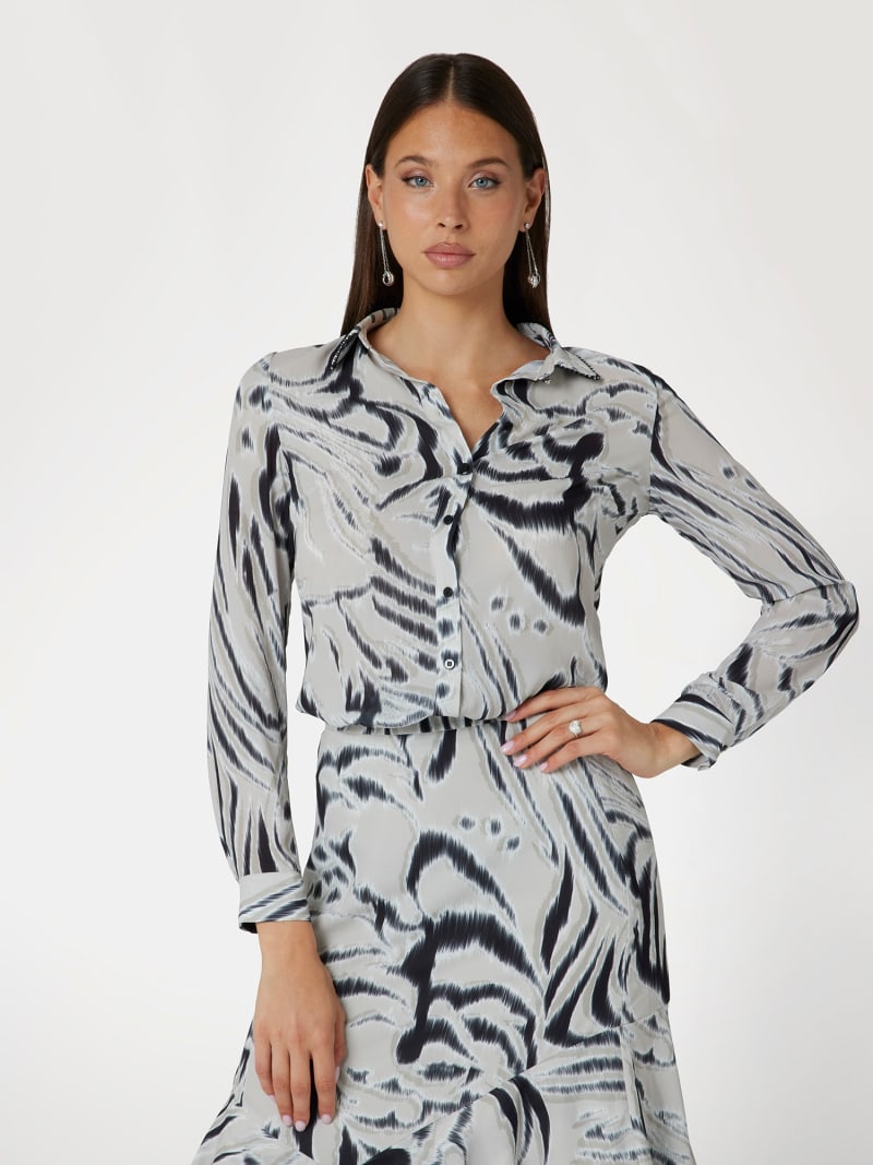 Camisa estampado cebra