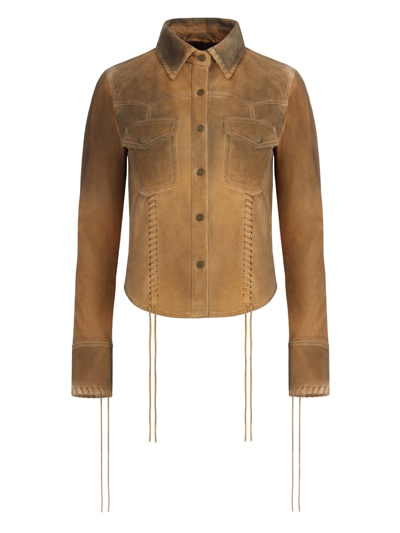 Suede overhemd hotsell